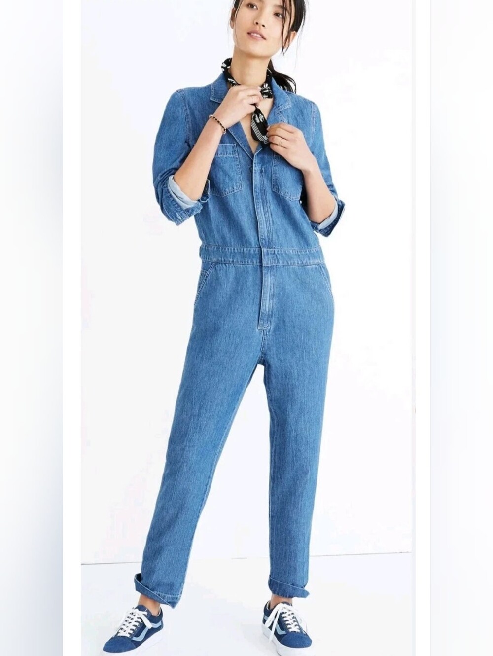 Madewell Light Blue Denim Coverall Boilersuit